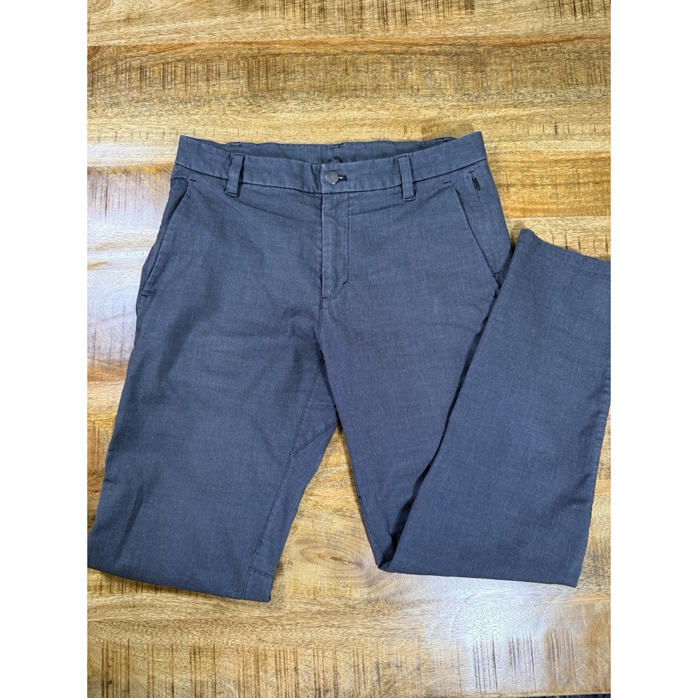Lululemon Mens Pants 32x38 Gray Commission ABC Slim Stretch Office Casual